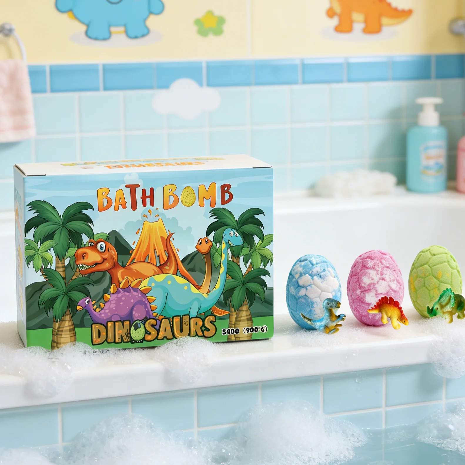 

Dinosaur Egg Bath Bombs Inside Surprise Toys Rich Bubble Funny Shower Relaxing Colorful Bath Bombs Kids Friendly Kids Gifts Set
