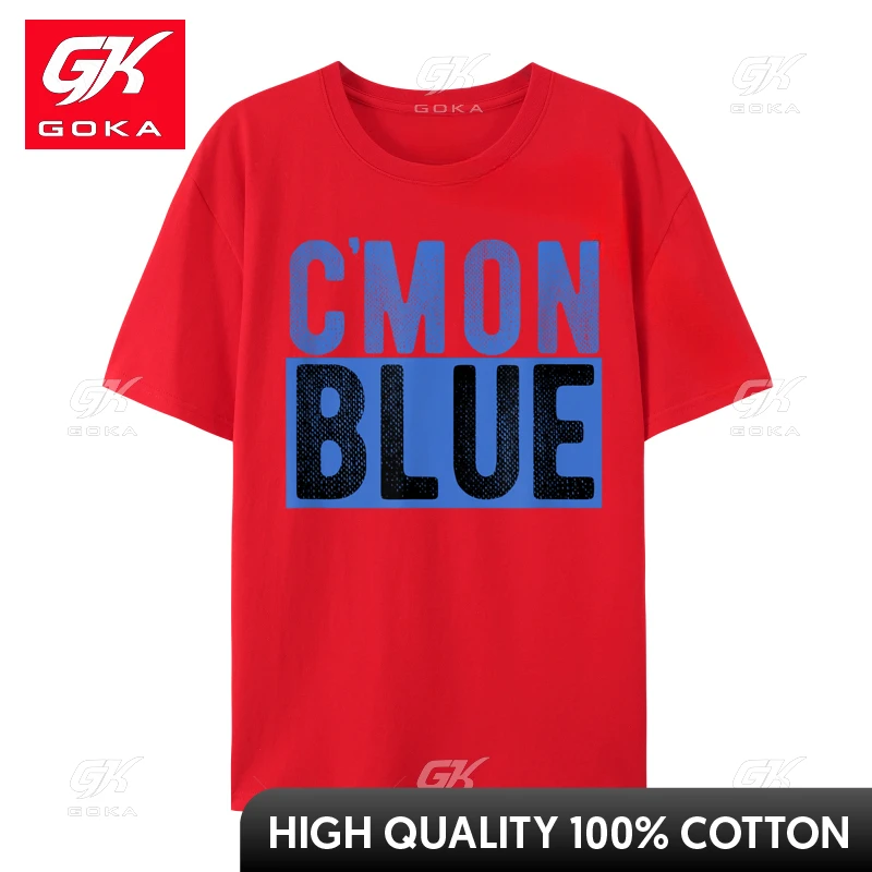 Cmon Come on Blue Umpire Baseball Fan Lover Classic Cotton Male Tops Shirts Comfortable T-Shirt Customized Tee-Shirt Fashion