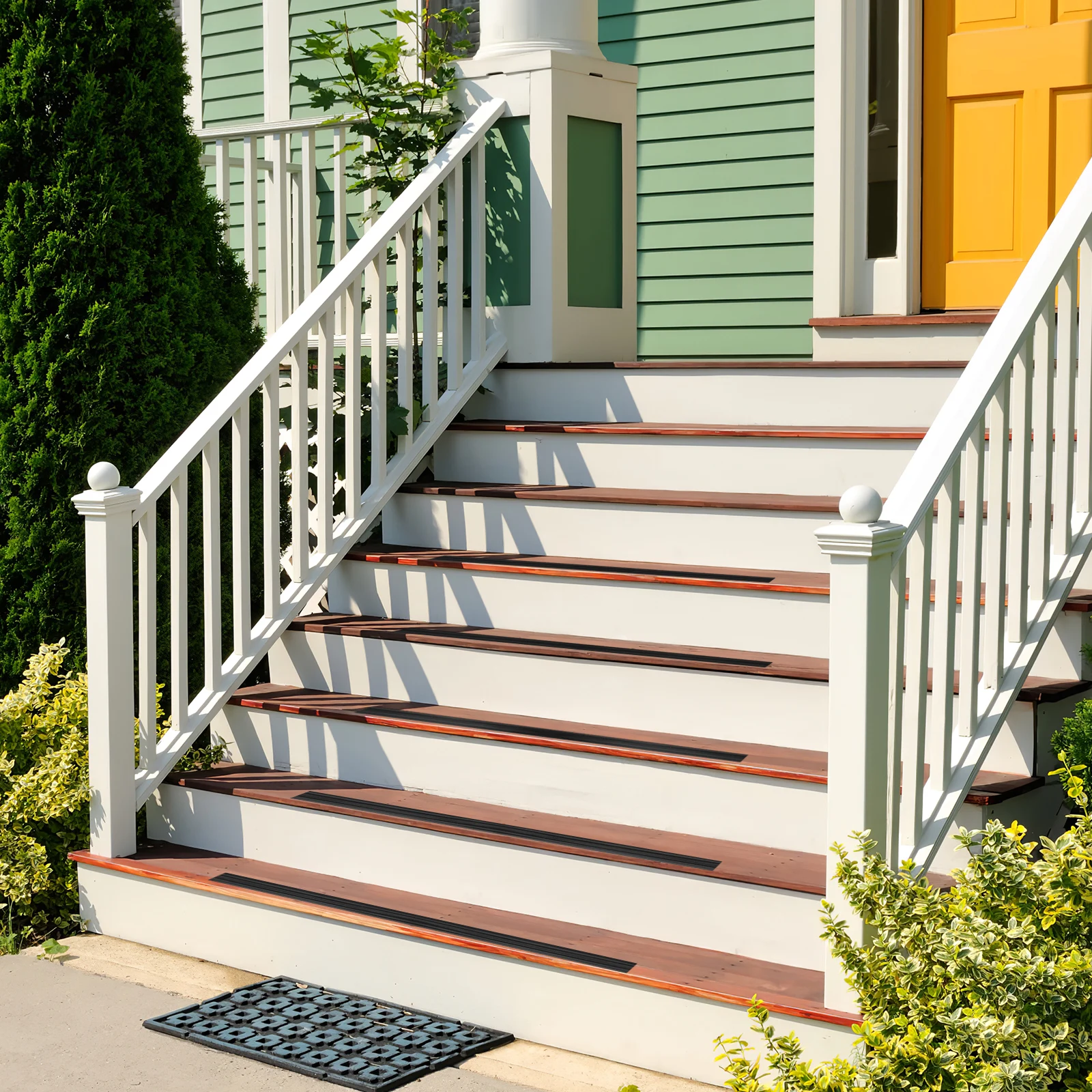 شريط سلم مضاد للانزلاق بطول 6 أمتار، شريط أمان للأرضيات شديد التحمل لدرج خشبي داخلي وخارجي غير قابل للانزلاق