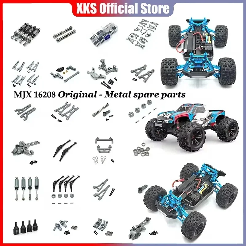 

Запасные части Mjx Hyper Go 16207 16208 16209 H16H, модифицированные автомобили для дрифта с дистанционным управлением, металлические обновленные аксессуары