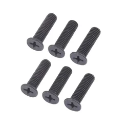 6Pcs Fixing Screw M5/M6 22mm Left Hand Thread For UNF Drill Chuck Shank Adapter For Electrical Drill Access Countersunk Screw