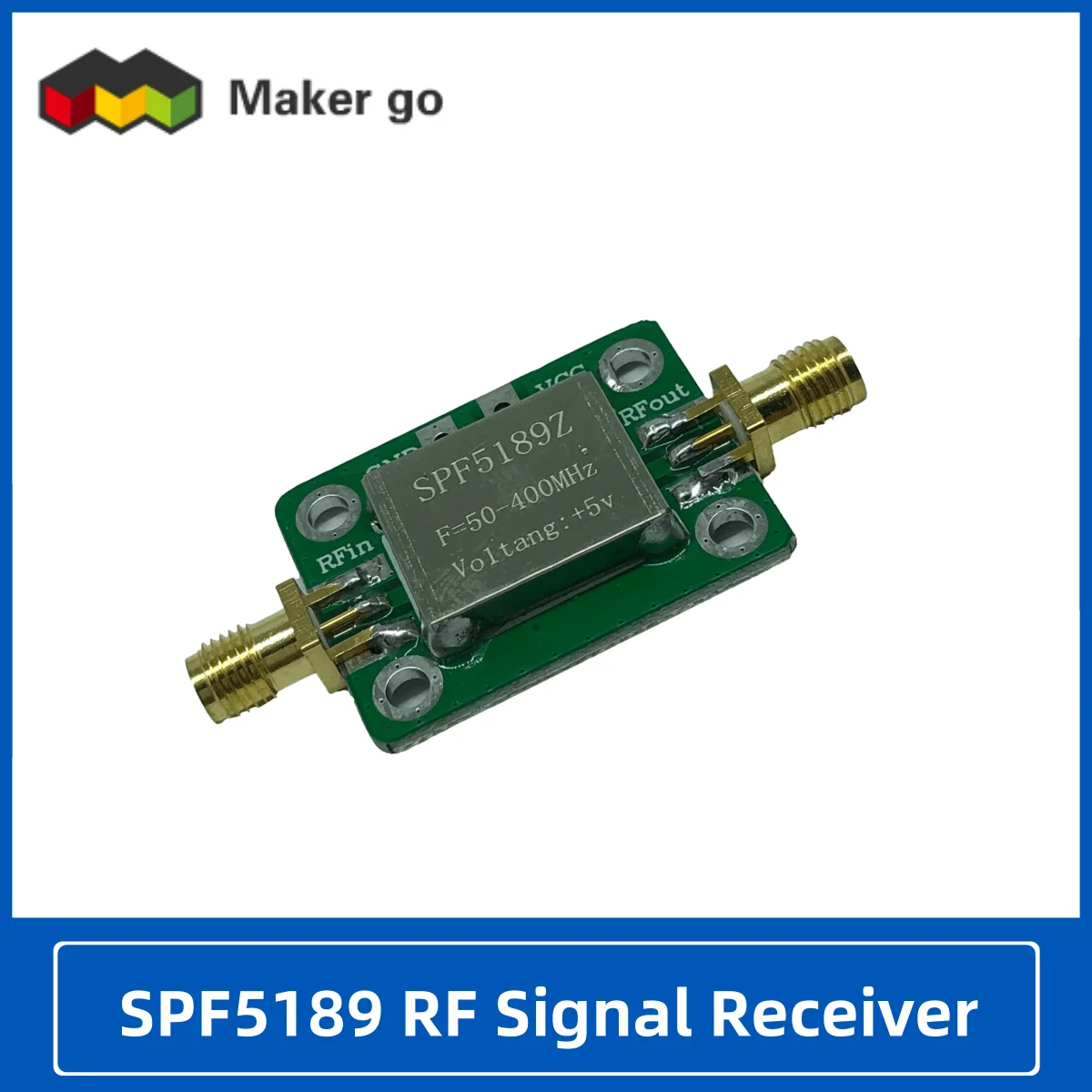 مضخم صوت منخفض الترددات اللاسلكية مع غلاف واقي ، مستقبل إشارة ، SPF5189Z ، RF ، LNA 50-MHz ، NF 0.6dB ، SPF5189