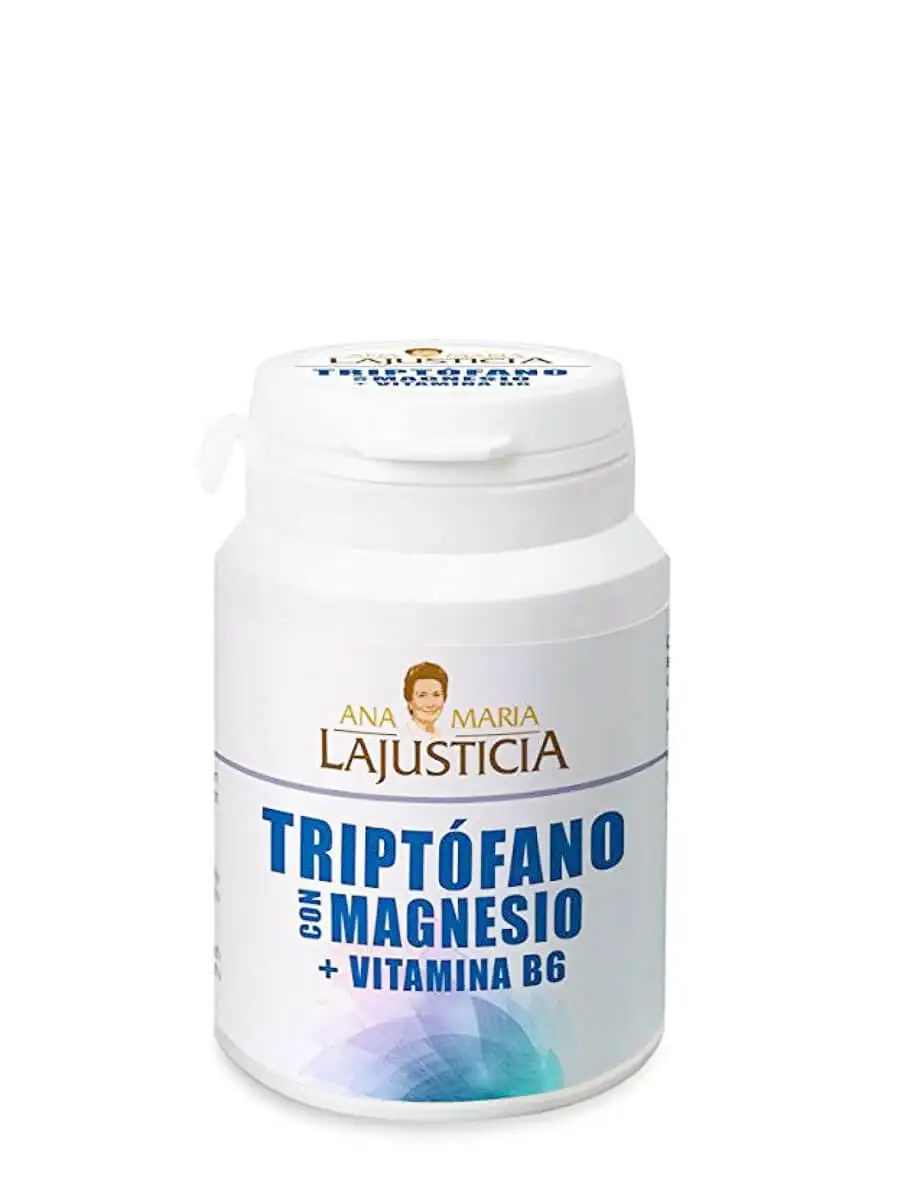 Ana maría Justice tryptophan with magnesium 60 tablets-reduces tiredness and fatigue. With Vitamin b6.