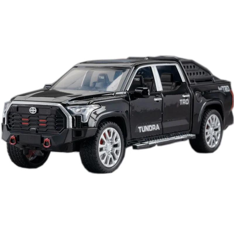 

1:32 Toyota Tundra TRD Metal Simulation Diecast Car Model 1/32 Scale Sounds & Light Miniature Vehicle Toys Models Men's Gifts