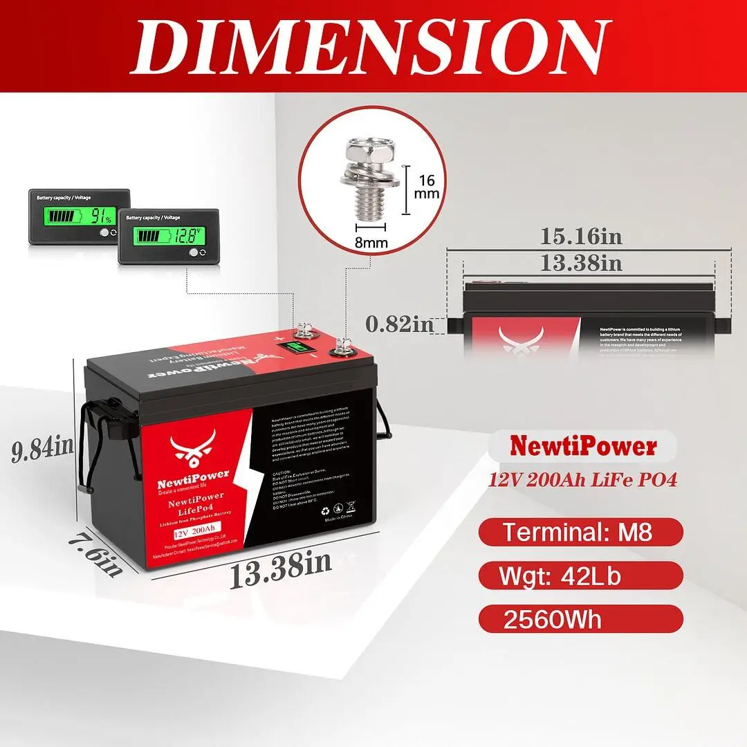

12V 200Ah LiFePO4 Battery Packs Grade A Cells Rechargeable For Outdoor / Home Storage Lithium Iron Phosphate Batteries