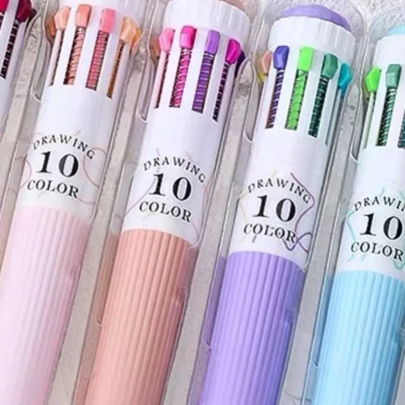 

1set 60 Color Cartoon Ballpoint Pens Soft Grip Press Multicolor Writing Pen For Drawing Writing Office School Supplie Stationery