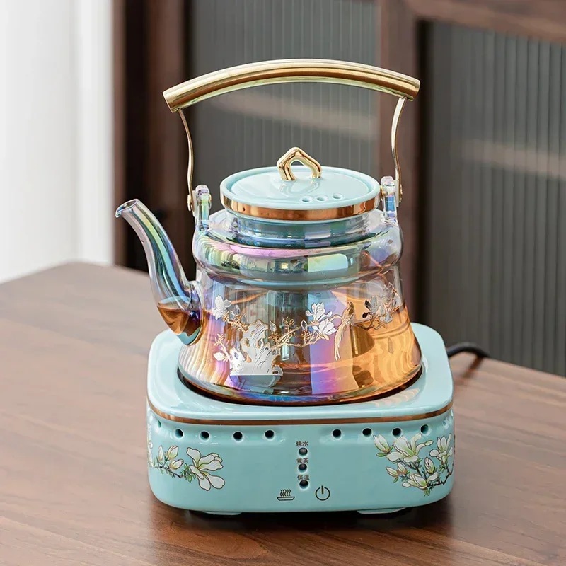 موقد شاي كهربائي مقاوم لدرجات الحرارة العالية 220 فولت ومجموعة غلايات شاي للاستخدام المنزلي AF