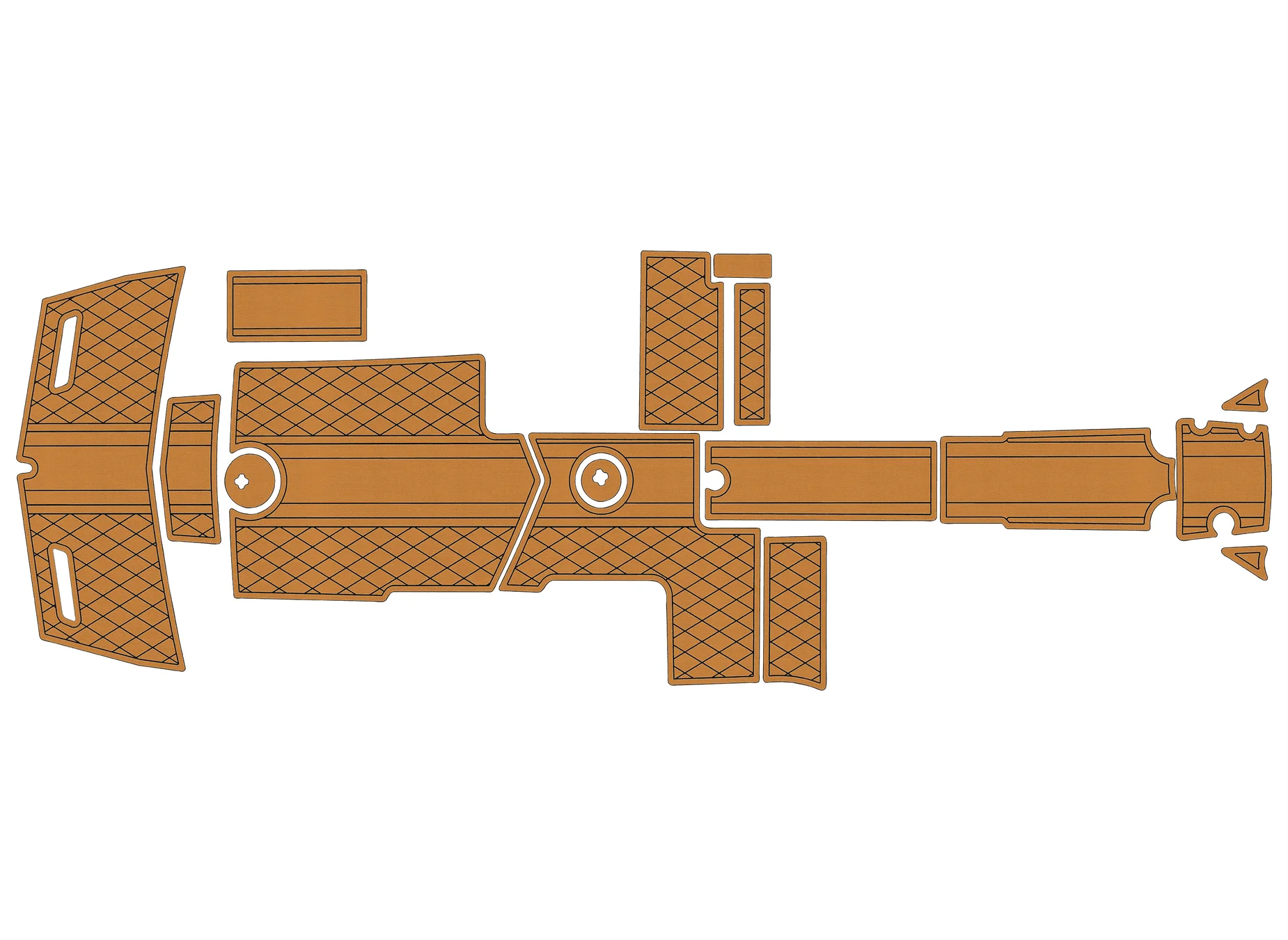 

Нескользящий морской коврик из искусственного морского коврика из ЭВА, самоклеящаяся 6 мм, коврик для яхт-копита для 2011-2015 Mastercraft X55, настил лодки, простая установка