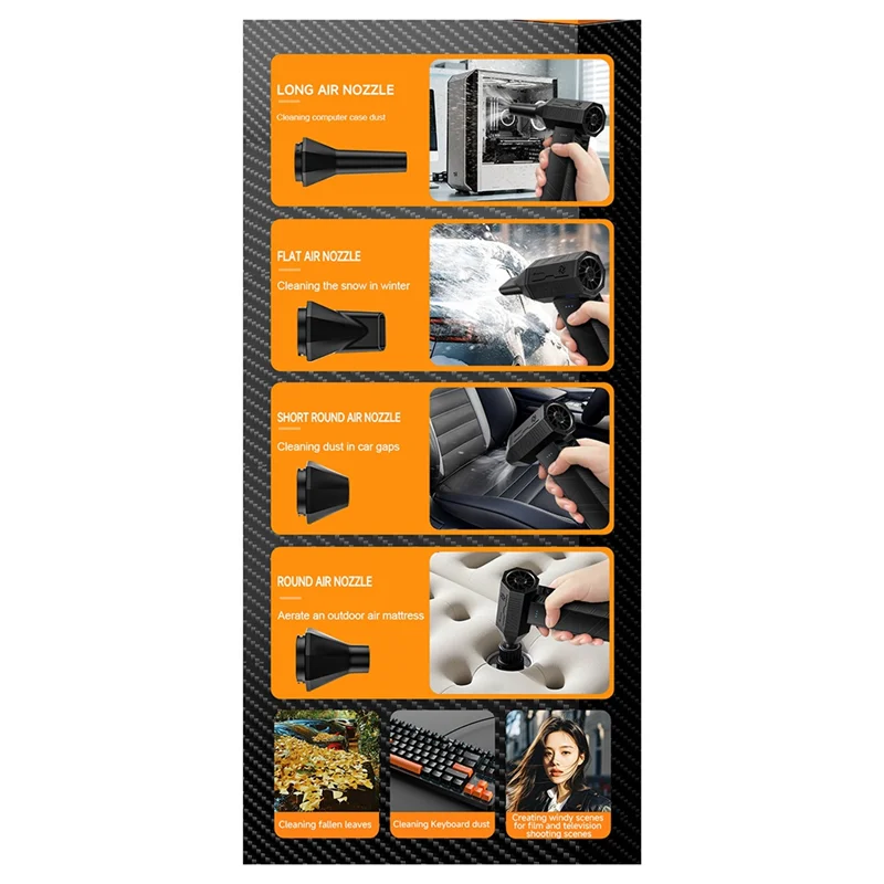 X3 مروحة نفاثة صغيرة 110000 دورة في الدقيقة مروحة عنيفة منفضة هواء كهربائية رياح قوية عالية السرعة مروحة قناة بدون فرش منفاخ الهواء نظيفة