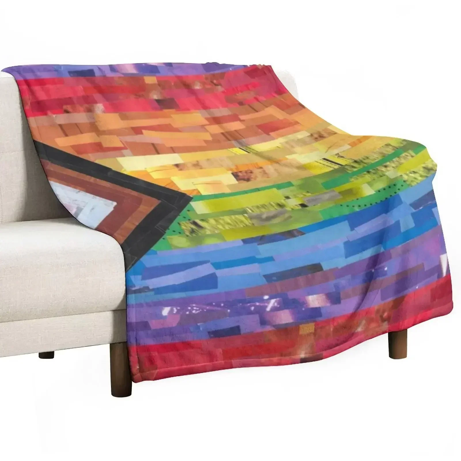 Inclusive Pride Flag Throw Blanket Comforter Bed linens Luxury St manga Flannel Decorative Sofas Blankets
