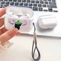 ONE PIECE Roronoa Zoro Earphone Case for AirPods 1 2 3 4 Anime Transparent Shockproof Cover for AirPods Pro Pro2 Shell Gifts