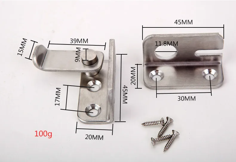 Free Shipping Bolt Anti-theft Security Door Thick Stainless Steel Bolt Locker Lock Hasp