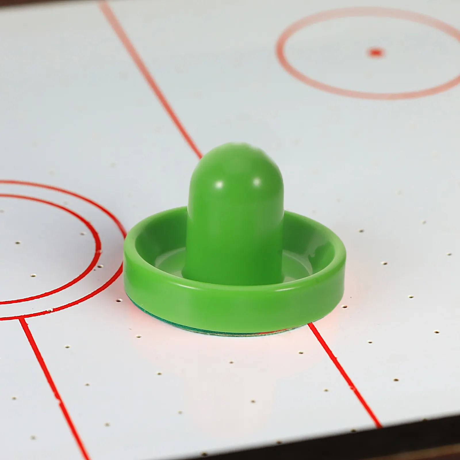 

2Sets Air Hockey Pucks and Paddles Replacement Set for Table Top Hockey Game Plastic Pushers with Adhesive Lint Pads Smooth