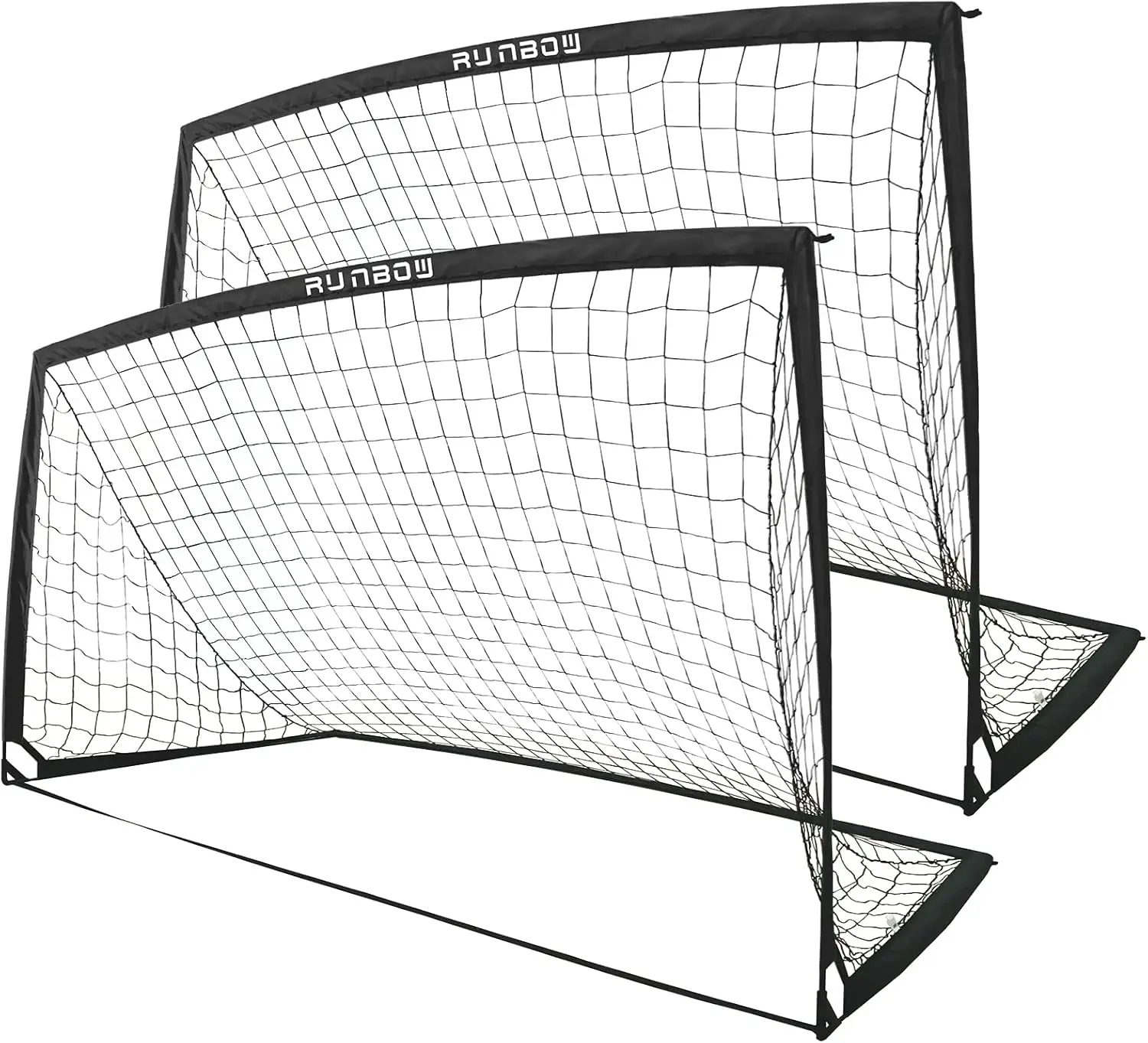 

Portable Folding Soccer Goal with Carry Bag, 9x5 FT for Backyard Training Indoor Outdoor Use Youth Adults
