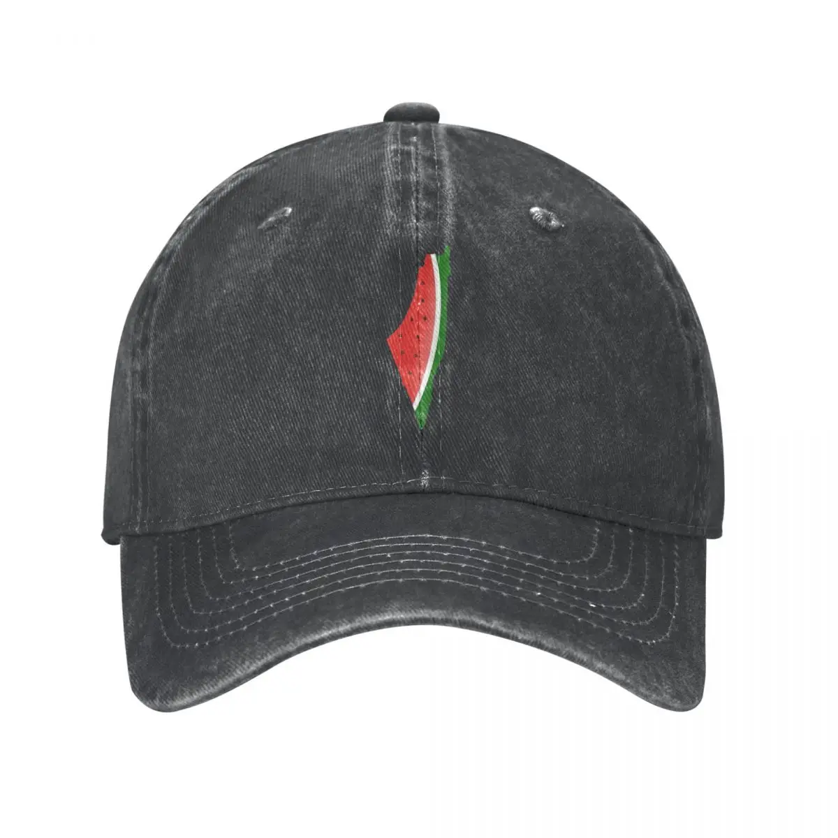 Vintage Watermelon Palestine Baseball Cap Unisex Distressed Cotton Sun Cap Outdoor Adjustable Hats Cap