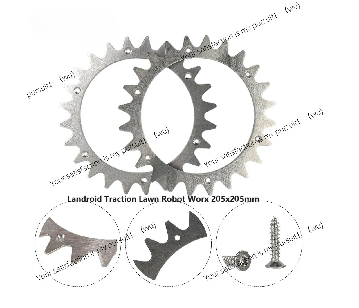 225/205Lawn Mower Robot Traction Wheel S&M&L Robotic Spikes For Accessories Worx Landroid Parts Lawn Mower Prevent Lawn Robot