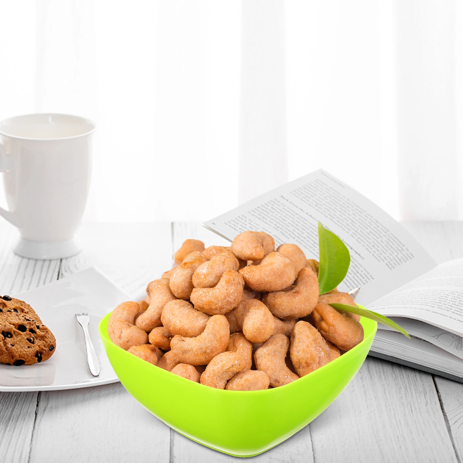 

3 Pcs Fruit Dish Box Candy Holder Square Fashionable Container Storage Tray Multifunctional