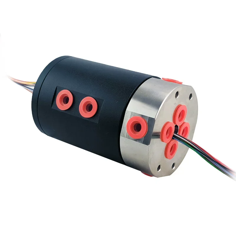 

4 Inlet 4 Outlet Gas Circuits 12 Electric Circuits 360 Degree Rotating Gas-Electric Electrical Contacts Contact Materials