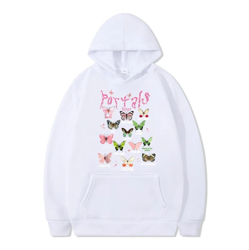 

Autumn and Winter New Style Loose Hip Hop Hoodie with Velvet Little Witch Street Hoodie Letter Printed Men's and Women's Casual