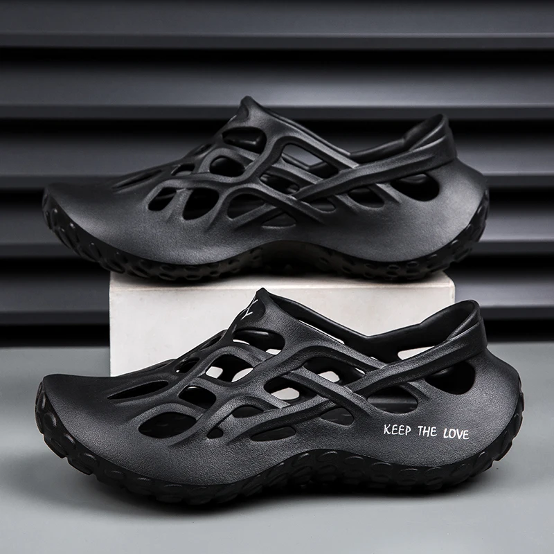 Fashion Sandalias Summer Shoes Men Casual Shoes Mesh outdoor Breathable Slip-on Flats Men Sneakers Comfortable Water Loafers