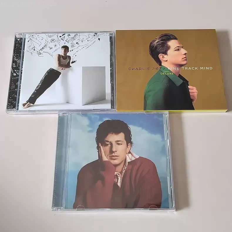 Pop Charlie Puth 3PCS CD Albums Whatever's Clever!, Nine Track Mind Deluxe, Westside's Clever, Pop Music Collectible Disc
