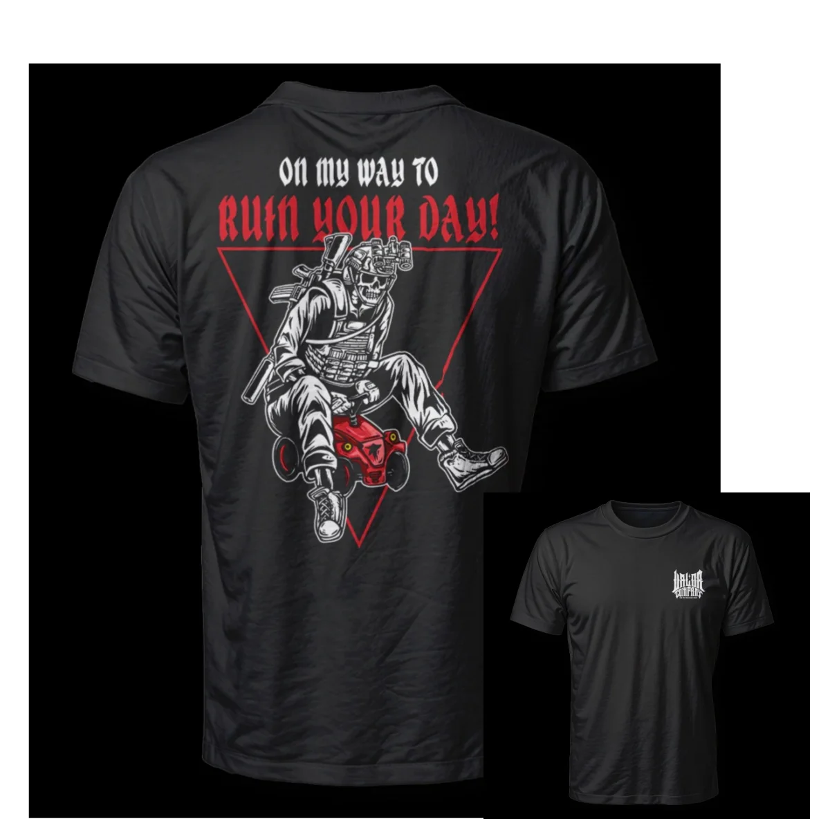 Trendy Military Tactics Ghost Soldiers Outdoor Sports Leisure T-Shirt Men's and Women's Luxury Brand Top