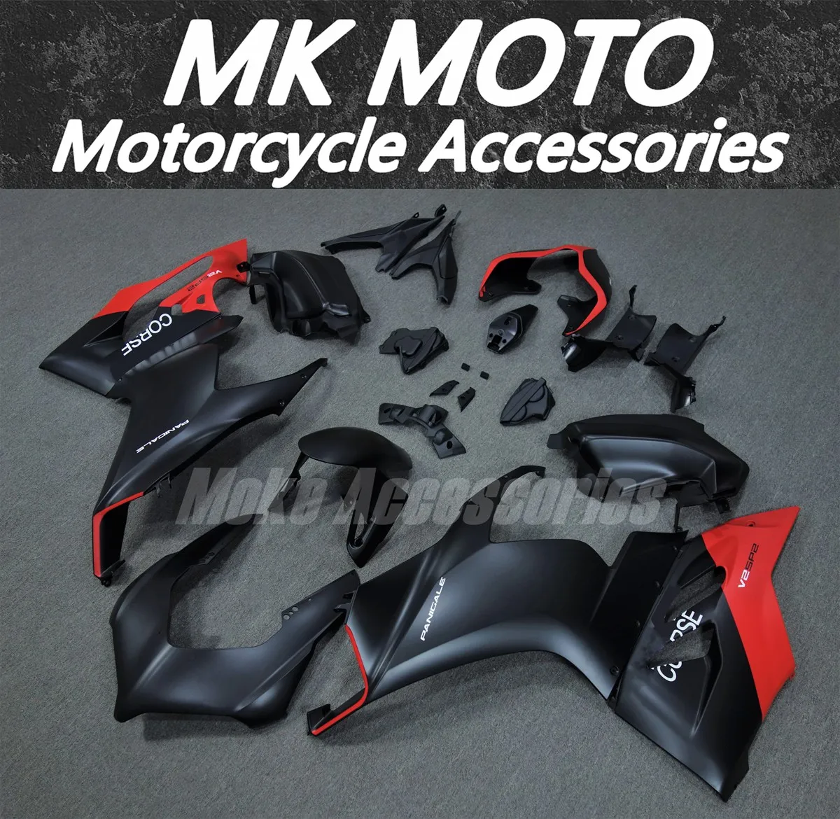 Fairings Kit Fit For Panigale v2 2020 2021 2022 Bodywork Set 20 21 22 Abs High Quality Injection Matte Black Red