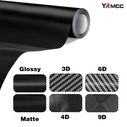 Carbon Fiber Vinyl Wrap Black Car Stickers Waterproof Auto Tuning Film Motorcycle Stickers Adhesive Vinyl for Car Accessories