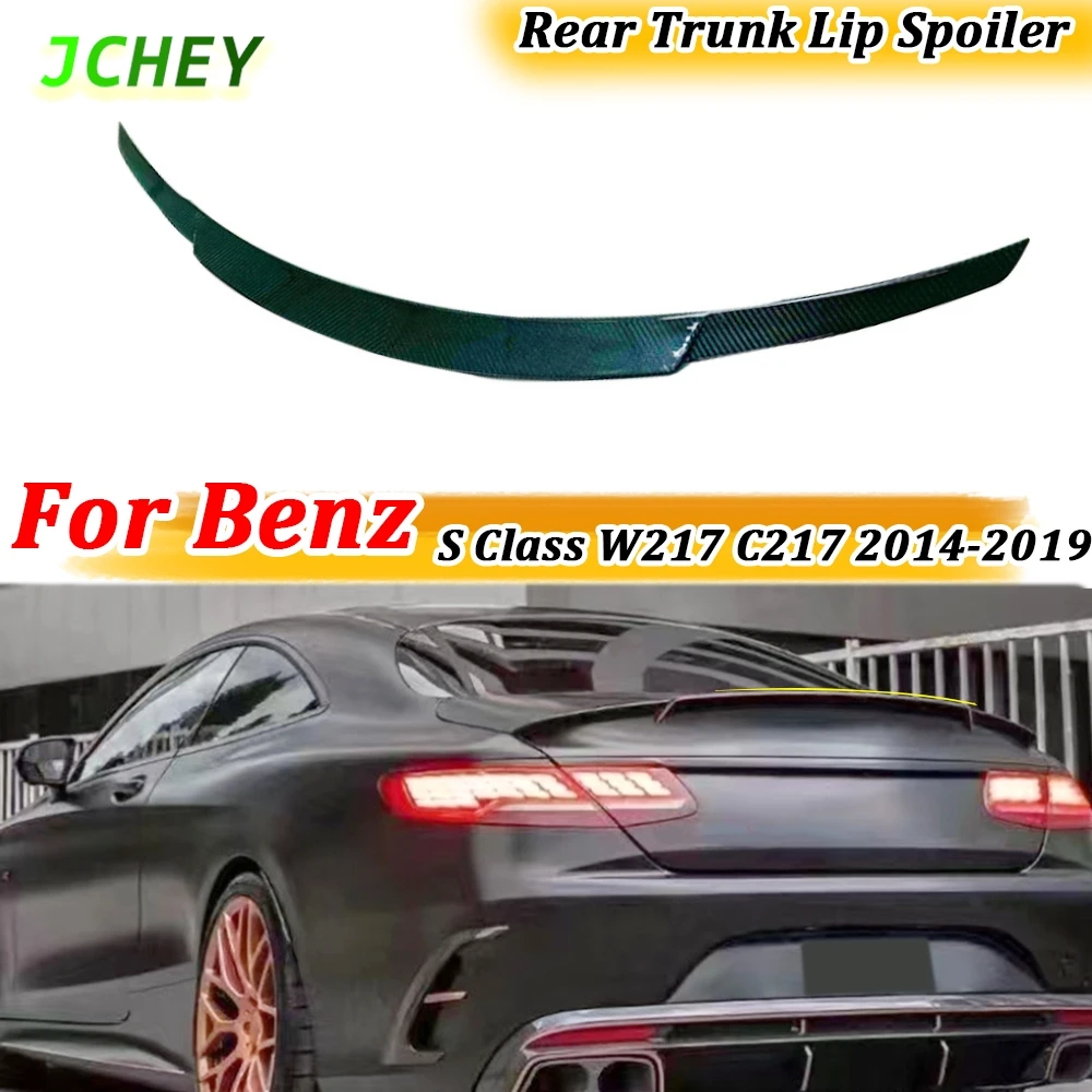 

Carbon Fiber Rear Trunk Lip Spoiler For Benz S Class W217 C217 S63 S65 AMG Coupe 2014-2019 Rear Duckbill Wing Car Accessories