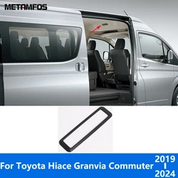 For Toyota Hiace Granvia Commuter 2019-2022 2023 2024 Carbon Fiber Car Roof Air Condition Adjust Switch Cover Trim Accessories