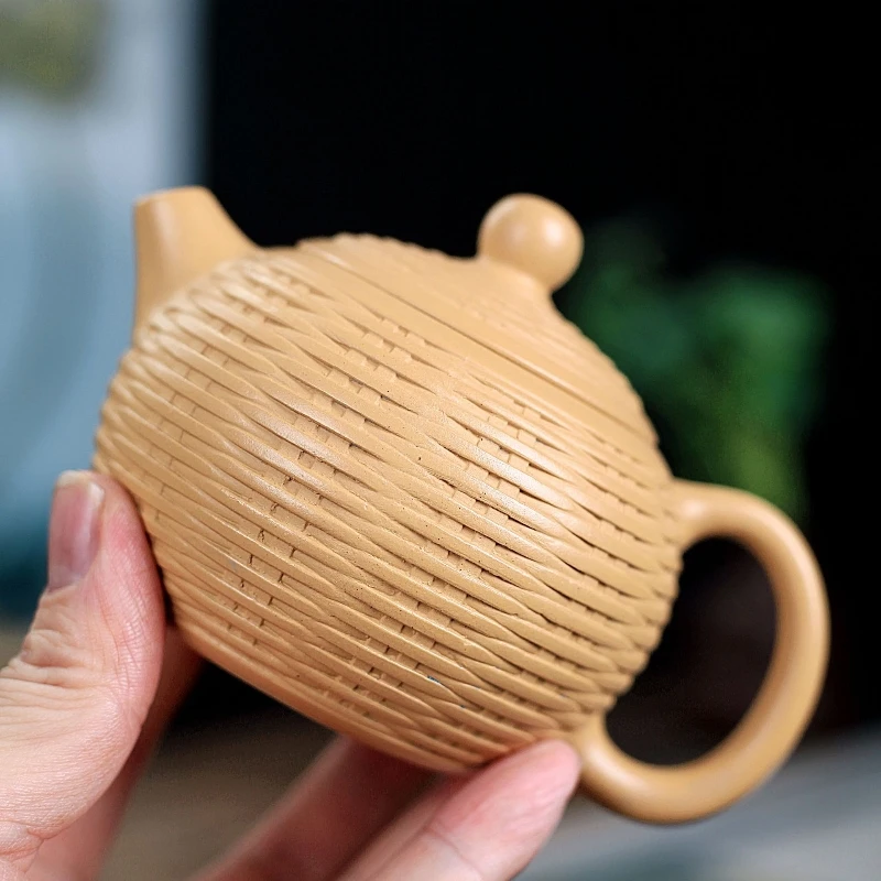 handmade tea pot xishi marked real yixing zisha duan clay original ore 7 infuser holes kungfu pot 220ml free shipping on sales