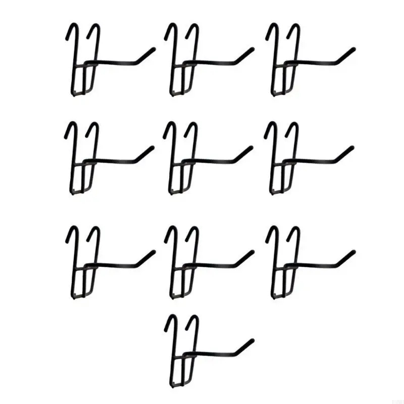 

10Pcs Metal Mesh Panel Hangers Reusable Universal Display Panel Shelf Hook Stylish Accessory Presentation Supplies F3MD