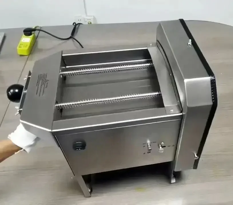 

Electric Manual Fruits Chopper Banana Potato Cucumber Carrot Slicer Fruit Cutting Machine