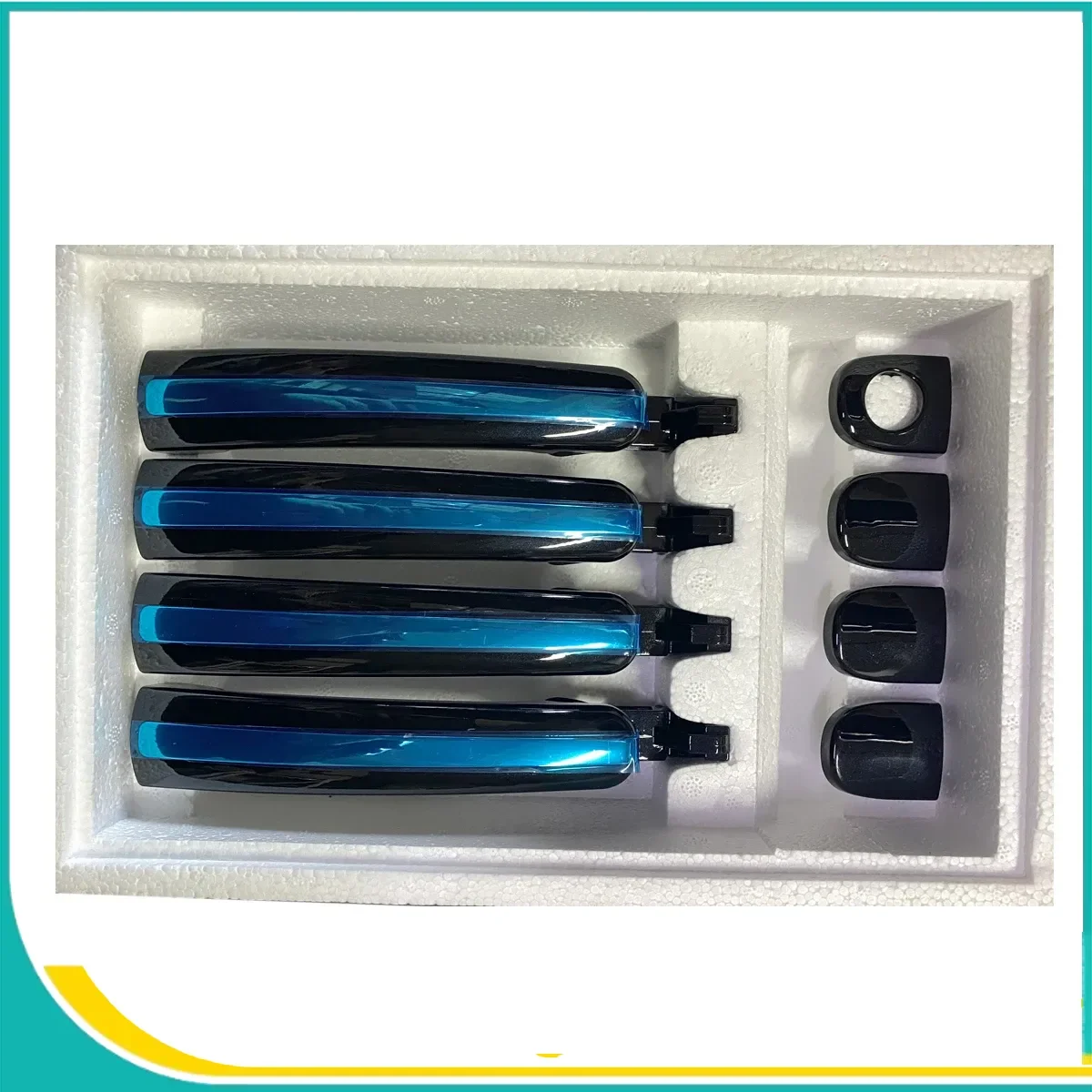 For VW Passat B5 Golf 4 Bora Polo 9N Skoda Octavia 2 Superb Fabia 3B0837879 3B0837207C 1SET Exterior Front Rear Door Lock Handle