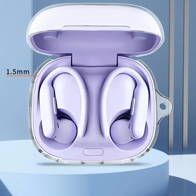 U2JE Cucolo flessibile per protezione TPU morbida TPU per alloggiamento per cuffie wireless. Copertura resistente alla manica