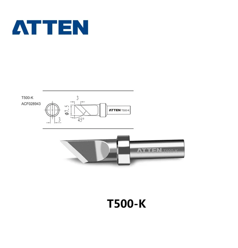 

ATTEN T500 Series Soldering Tips For ST-1503 ST-3150and ST-1503D ST-3150D ITO Function 150W High Frequency Soldering Station