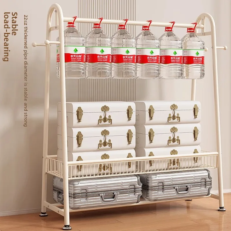 

Simple coat rack Floor-to-ceiling indoor drying rack Storage rack Household bedroom Floor-to-ceiling clothes rack Hanger