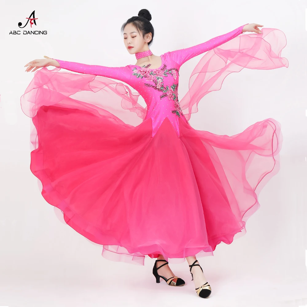 

2024 Dance Costume Girls Modern Clothing Stage Line Suit Ballroom Dress Women Kids Waltz Jazz Prom Stand Match Performance Wear