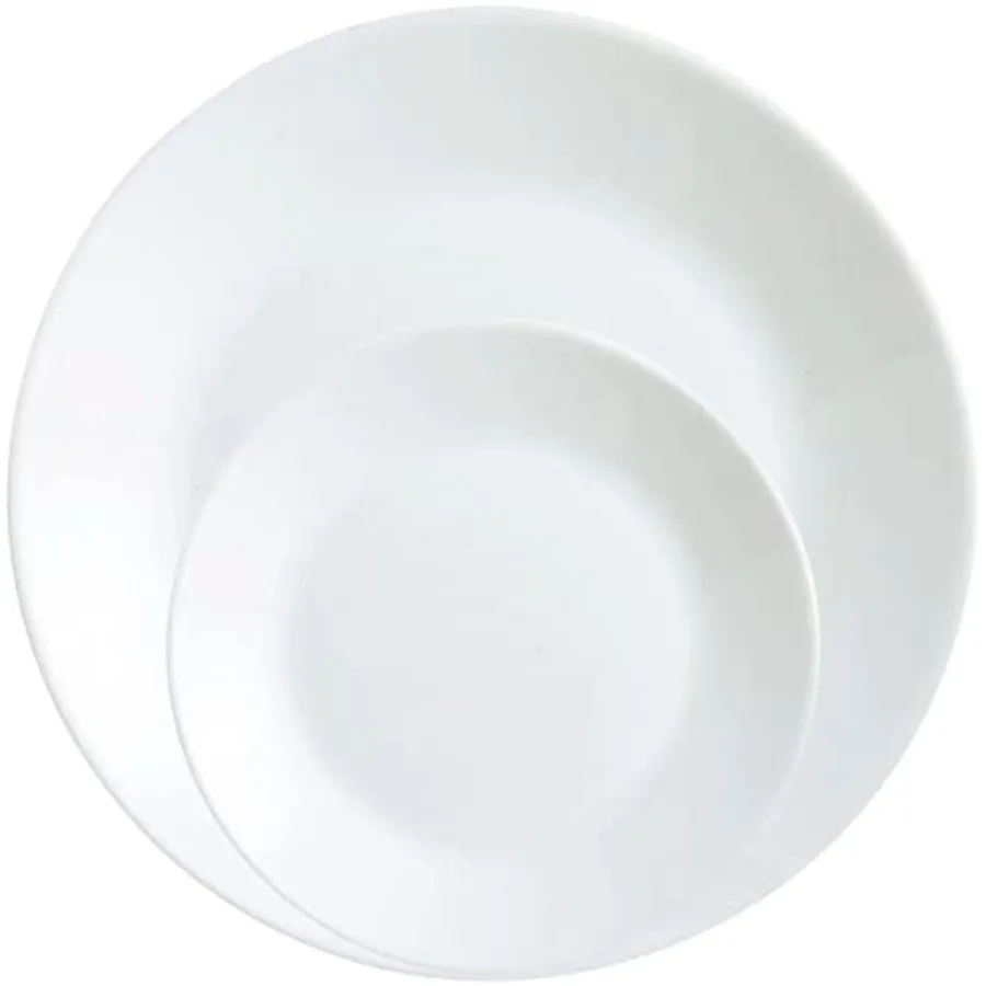 Winter Frost White Dinner and Bread and Butter Plates - 6 of Each Total of 12 Plates