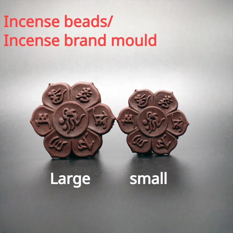 Incense Brand Mold Acrylic Retro Six Word Scented Bead Mould DIY Gypsum Car Bracelet Accessories Pendant Handmade Incense Mold