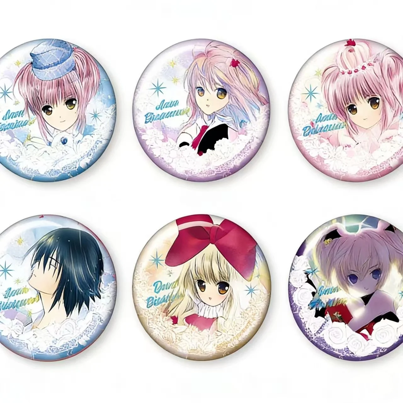 

Genuine EAKI Guardian Angel- Wind Chime Words Series Badge Blind Box Cute Favorite Iridescent Toy Surprise Box Gift For Girls