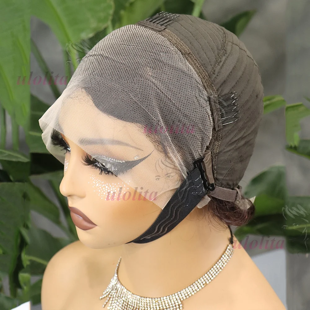 Chioma Lockige Pixie-Cut-Perücke 13X4 Full Lace Frontal Perücke Kurzer Bob Echthaarperücken für Frauen Kleberlose Lace-Perücke mit vorgezupftem Haaransatz – Detail 18