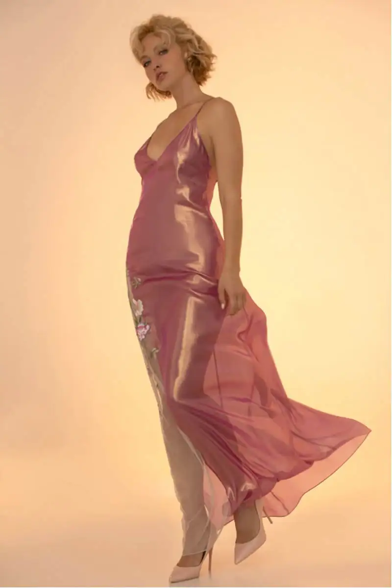 Camisón elegante para mujer, pijama nupcial con tirantes finos, apliques sin espalda, vestido de ducha para fotografía hecho a medida