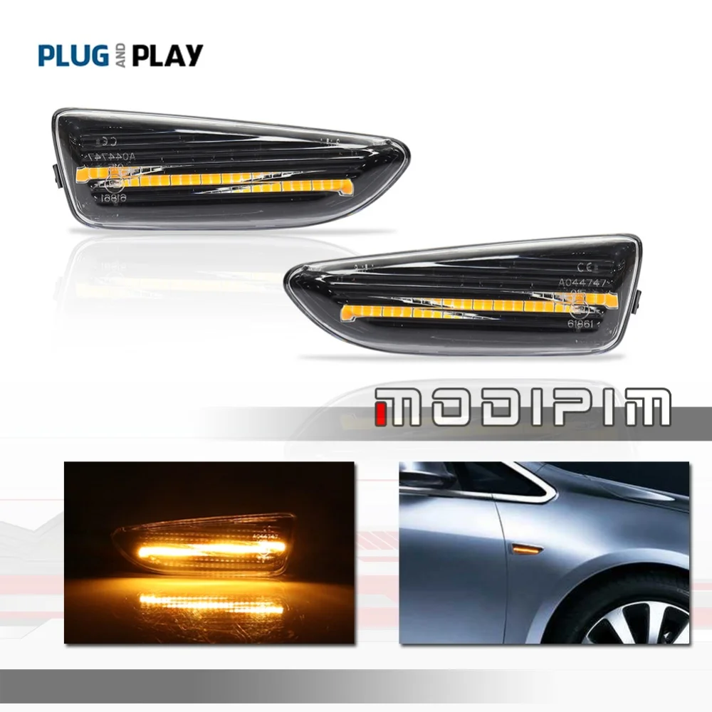 

Последовательные светодиодные боковые указатели поворота для переднего бампера автомобиля Chevrolet Sail 3 2015-2019 и Covoz 2016-2024 Volando/GL6 12V