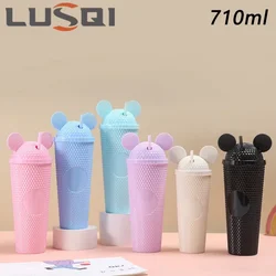 LUSQI 2pcs Single Layer Durian Cup Set Of Cups Hot Selling Straw Durian Cup Cute Spring Festival Gift Summer