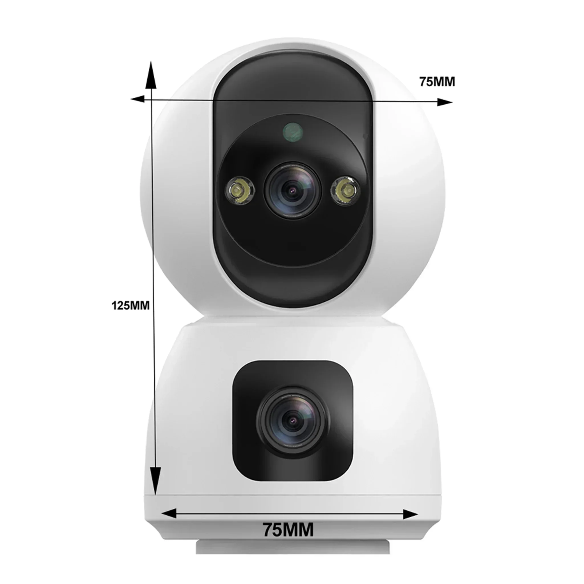 M606 Wifi Camera 360° Coverage Two-way Talk Surveillance Security Human Pet Detection One Touch Call Camera 1-2Pcs