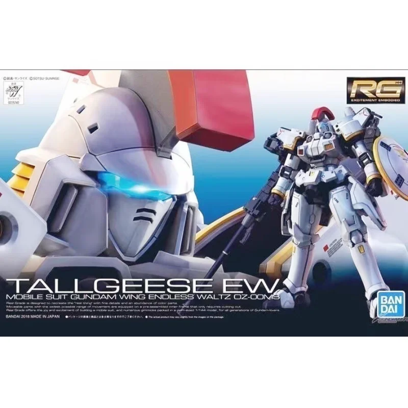Authentiek Origineel Bandai Gundam Model Kit Anime Figuur RG 1/144 OZ‑00MS TALLGEESE EW Anime Actiefiguur Collectie Model Cadeau