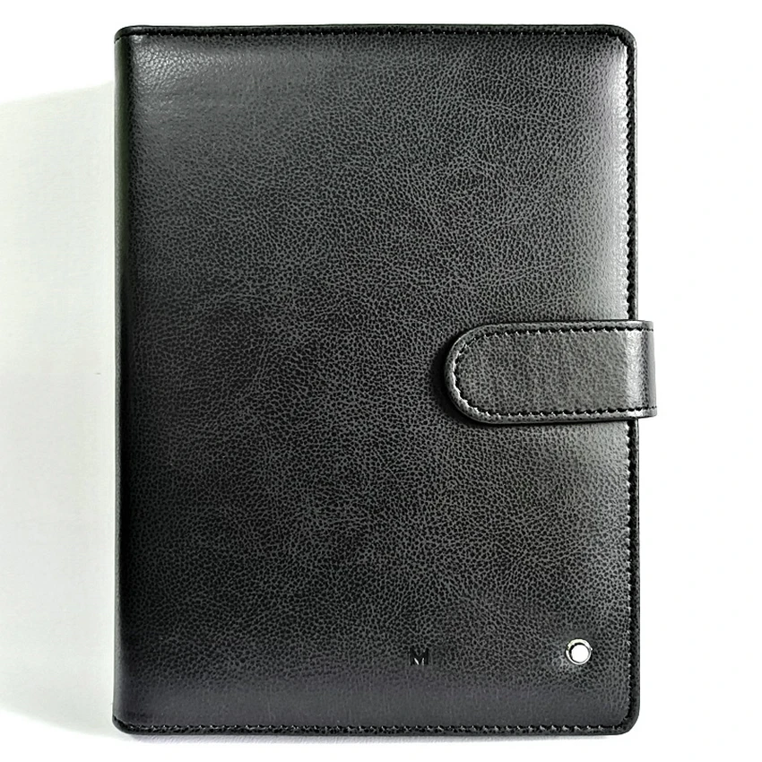 High Quality Luxury Notebook MB Classic Black Texture Leather Cover & Quality Paper Chapters Unique Design Written with Pen