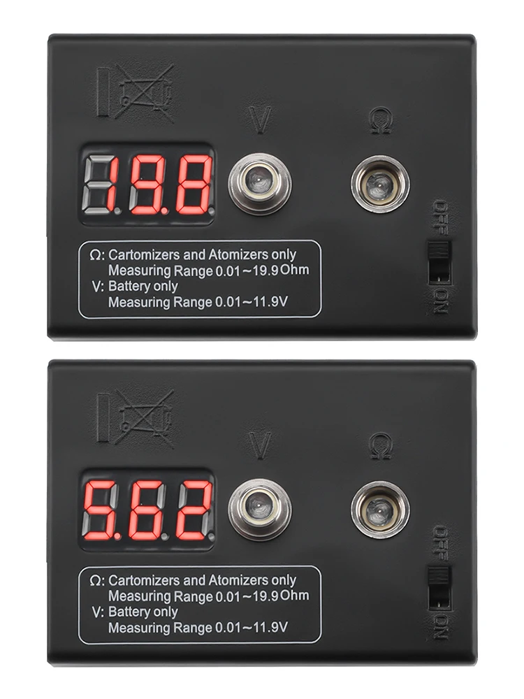 デジタルLED抵抗テスター,オーム抵抗器,高精度電圧計,測定範囲0.01〜19.9Ω