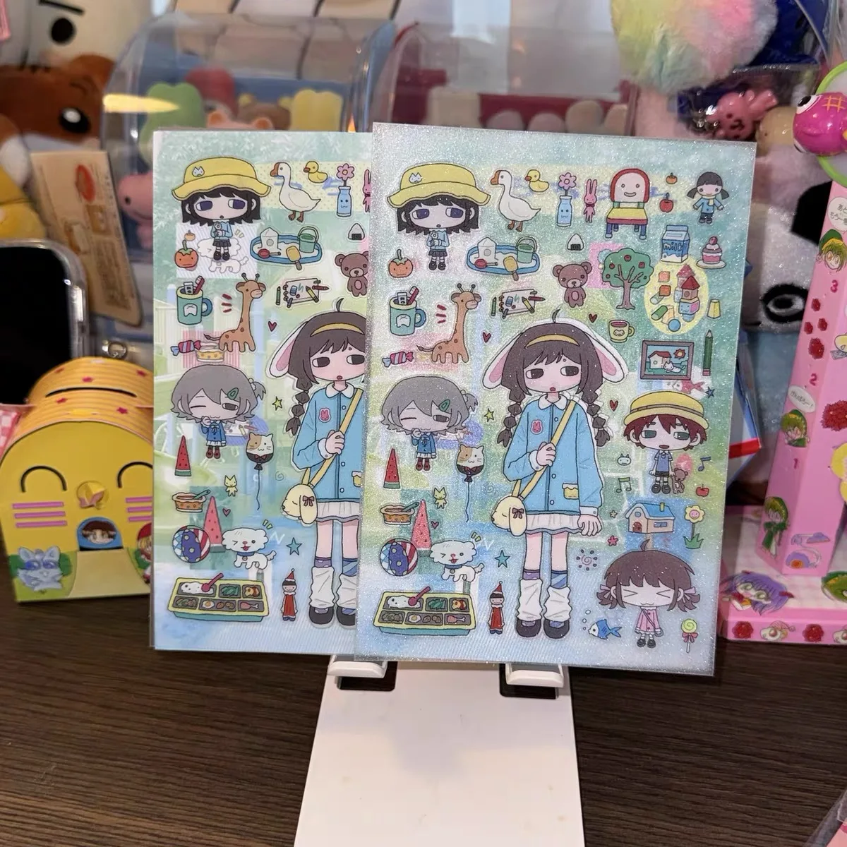 

Милые девушки наклейки высокого качества